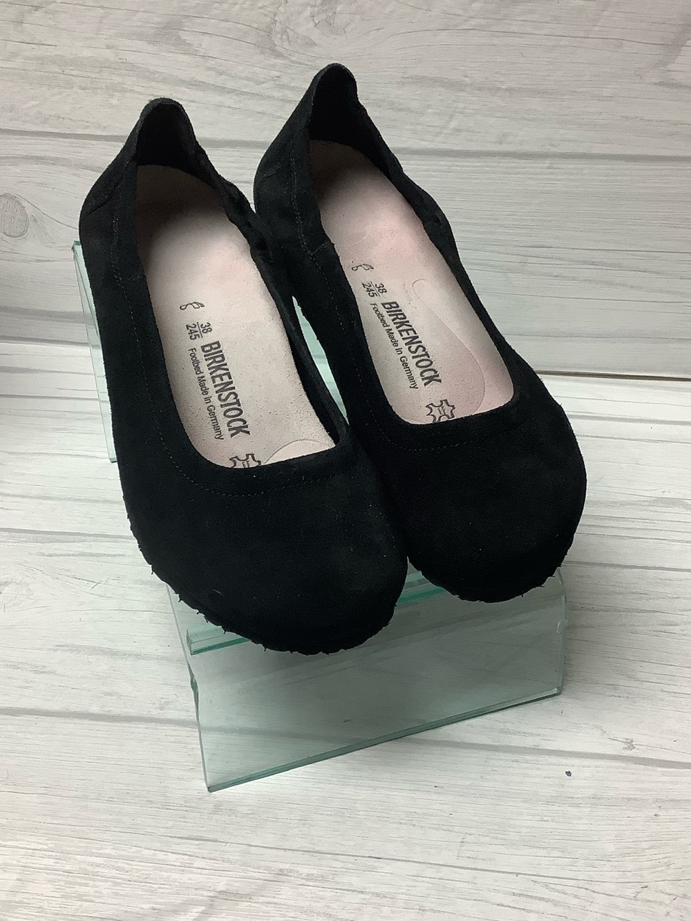 Birkenstock Suede Slip-On Ballet Flats - Picture 2 of 9
